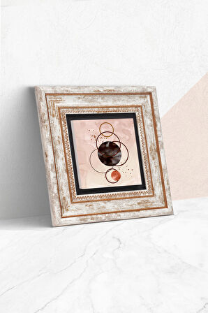 Minimalist Soyut Taş Duvar Tablosu Çerçeveli Duvar Dekoru Wall Art