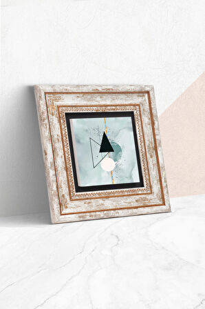 Minimalist Soyut Taş Duvar Tablosu Çerçeveli Duvar Dekoru Wall Art