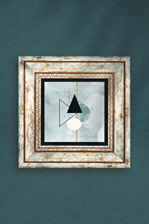 Minimalist Soyut Taş Duvar Tablosu Çerçeveli Duvar Dekoru Wall Art