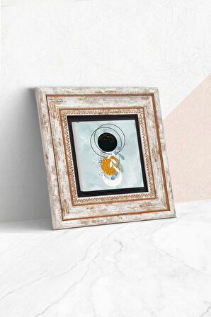 Minimalist Soyut Taş Duvar Tablosu Çerçeveli Duvar Dekoru Wall Art