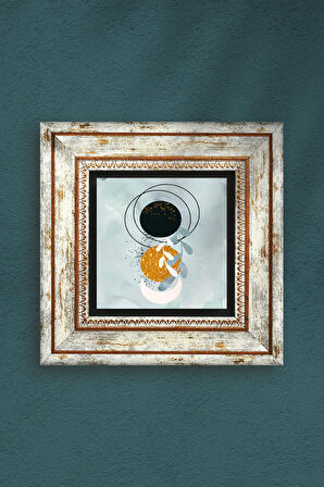 Minimalist Soyut Taş Duvar Tablosu Çerçeveli Duvar Dekoru Wall Art