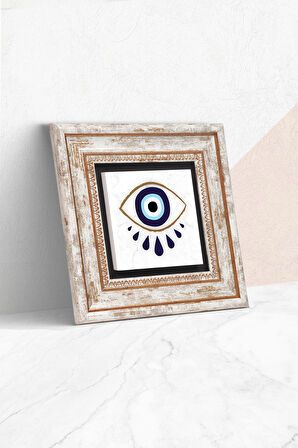 Nazar Taş Duvar Tablosu Çerçeveli Duvar Dekoru Wall Art