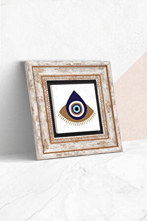 Nazar Taş Duvar Tablosu Çerçeveli Duvar Dekoru Wall Art
