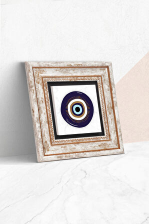 Nazar Taş Duvar Tablosu Çerçeveli Duvar Dekoru Wall Art