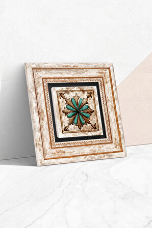 Fas Desenli Vintage Taş Duvar Tablosu Çerçeveli Duvar Dekoru Wall Art