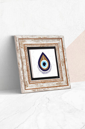 Nazar Taş Duvar Tablosu Çerçeveli Duvar Dekoru Wall Art