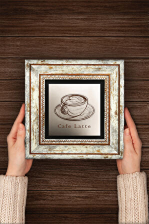 Kahve Taş Duvar Tablosu Çerçeveli Duvar Dekoru Wall Art