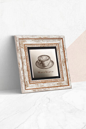 Kahve Taş Duvar Tablosu Çerçeveli Duvar Dekoru Wall Art