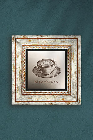 Kahve Taş Duvar Tablosu Çerçeveli Duvar Dekoru Wall Art