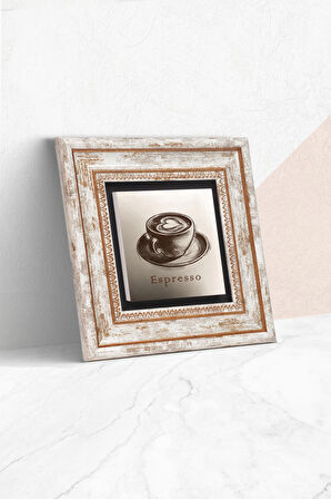 Kahve Taş Duvar Tablosu Çerçeveli Duvar Dekoru Wall Art