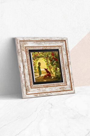 Küçük Prens Taş Duvar Tablosu Çerçeveli Duvar Dekoru Wall Art