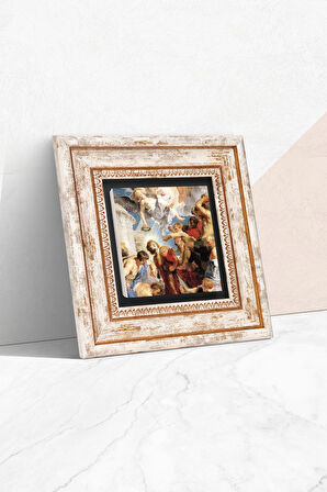 Aziz Stephen Üçlemesi Antik Roma Serisi Taş Duvar Tablosu Çerçeveli Duvar Dekoru Wall Art