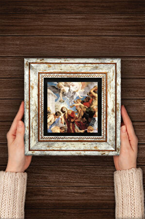 Aziz Stephen Üçlemesi Antik Roma Serisi Taş Duvar Tablosu Çerçeveli Duvar Dekoru Wall Art