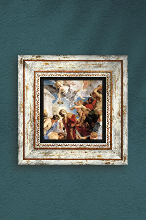 Aziz Stephen Üçlemesi Antik Roma Serisi Taş Duvar Tablosu Çerçeveli Duvar Dekoru Wall Art