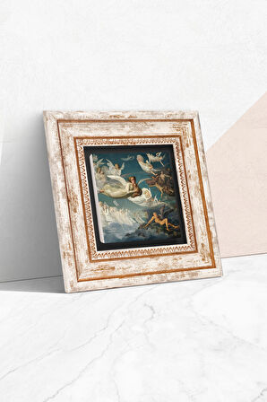 Ruhların Geçişi Louis Janmot Antik Roma Serisi Taş Duvar Tablosu Çerçeveli Duvar Dekoru Wall Art