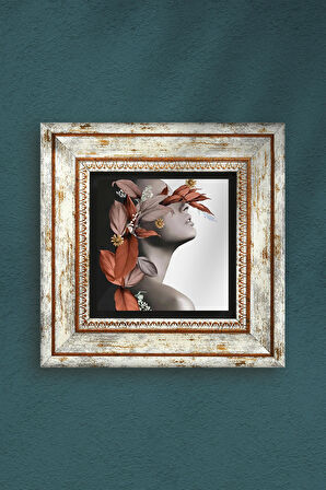 Bahar Düşü Serisi Taş Duvar Tablosu Çerçeveli Duvar Dekoru Wall Art