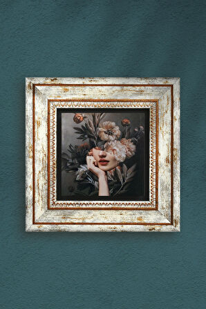 Bahar Düşü Serisi Taş Duvar Tablosu Çerçeveli Duvar Dekoru Wall Art