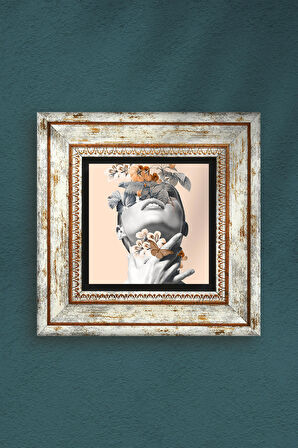 Bahar Düşü Serisi Taş Duvar Tablosu Çerçeveli Duvar Dekoru Wall Art