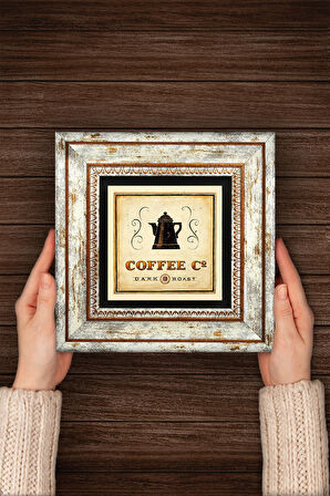 Kahve Taş Duvar Tablosu Çerçeveli Duvar Dekoru Wall Art