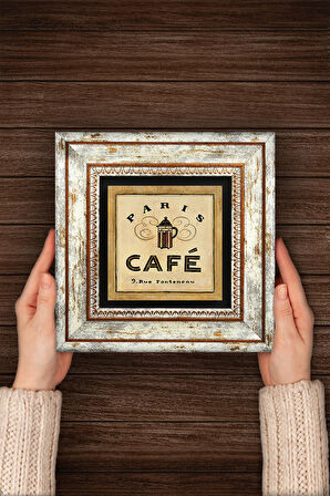 Kahve Taş Duvar Tablosu Çerçeveli Duvar Dekoru Wall Art