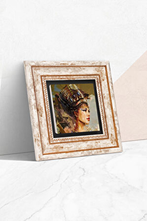 Antik Mısır Taş Duvar Tablosu Çerçeveli Duvar Dekoru Wall Art