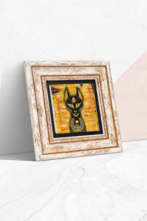 Antik Mısır Taş Duvar Tablosu Çerçeveli Duvar Dekoru Wall Art