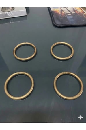 %100 Som Pirinç Peçete Yüzüğü – 4 mm 4 Adet