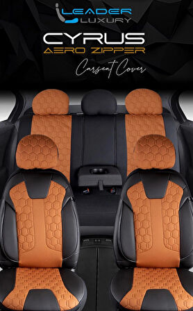 Dodge Nitro Lüx Deri Detaylı Oto Koltuk Kılıfı Ön Arka Takım Cyrus TARÇIN