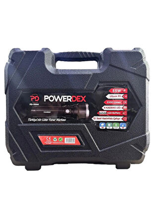 Powerdex Pd-13000 Profesyonel Büyük Avcı Feneri 55w 5500 Lümen