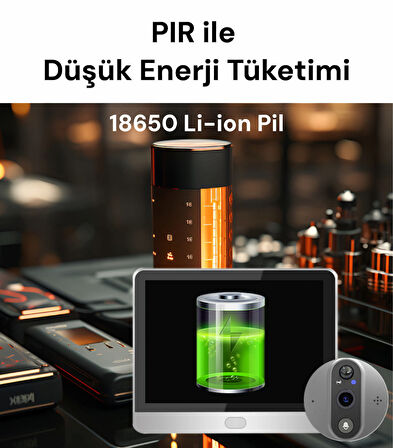 YECO PD-20 Akıllı Kapı Zili – LCD Ekranlı, Hareket Sensörlü, Mobil Uyumlu