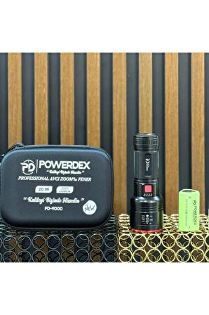 Powerdex Pd-9000 Profesyonel Avcı Feneri 20w 2000 Lümen