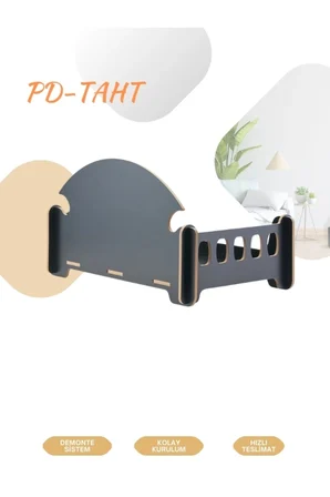Pd Taht Rahat Kedi Köpek Yatağı 30*50 Siyah Yıkanabilir Duck Kumaş Minderi Ile Beraber