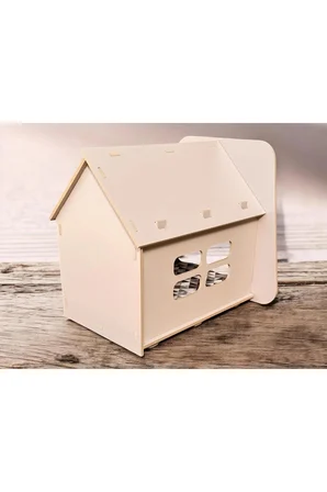 Caramel 30*50 Kedi Köpek Evi Yıkanabilir Kumaş Minderi Ile Beraber