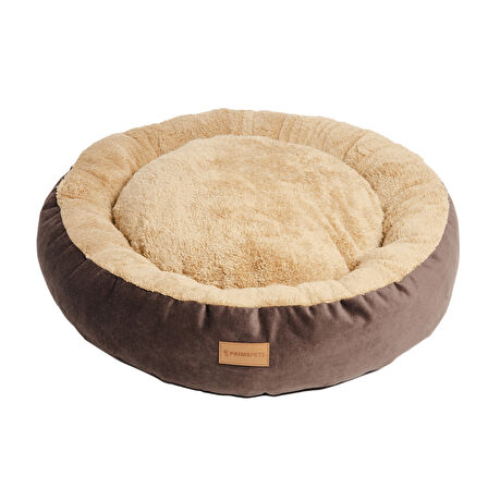 Peluş Minderli Küçük ve Orta Irk Kedi Köpek Yatağı 62x65 cm