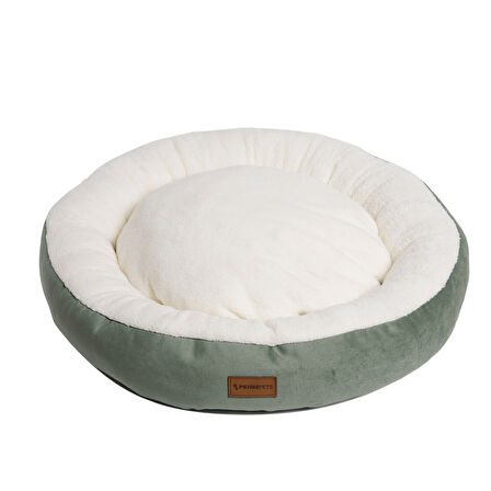 Peluş Minderli Küçük ve Orta Irk Kedi Köpek Yatağı 62x65 cm - Yeş