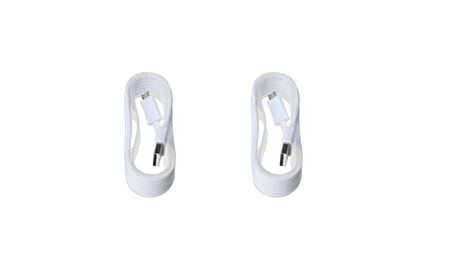 PDAteknoloji Micro USB Data ve Şarj Kablosu 2 Adet 1,5 M Beyaz