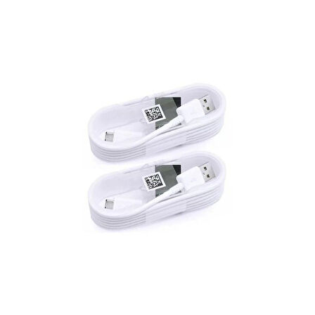 PDAteknoloji Micro USB Data ve Şarj Kablosu 2 Adet 1,5 M Beyaz