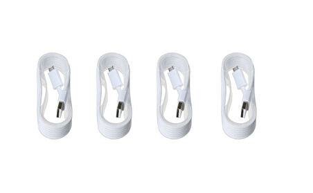 PDAteknoloji Micro USB Data ve Şarj Kablosu 4 Adet 1,5 M Beyaz
