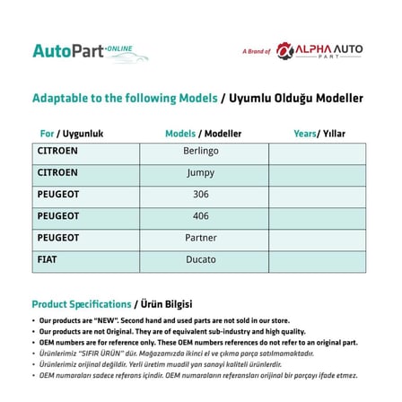 Fiat Ducato,Citroen Berlingo,Jumpy için Debriyaj-Fren Pedal Lastiği