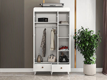 PATİKO PDLP 201 BEYAZ 3 KAPAKLI PERA DOLAP