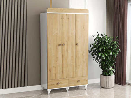 PATİKO PDLP 201 MEŞE 3 KAPAKLI PERA DOLAP