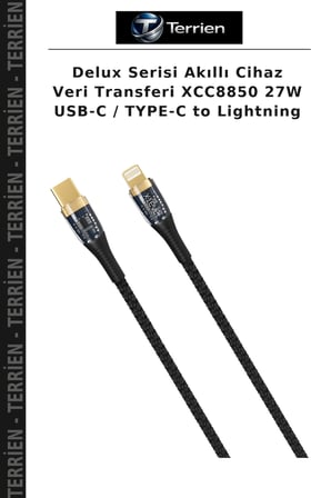 Delux Serisi Akıllı Cihaz Veri Transferi XCC8850 27W USB-C / TYPE-C to Lightning