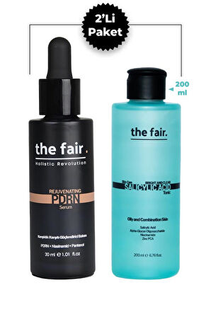 the fair. PDRN (Somon DNA) Serum 30 ml Cilt Serumu ve  Bright And Clear Salisilik Asit Tonik 200 ml