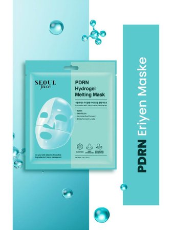Dermal PDRN ve Peptid Nemlendirici Onarıcı Eriyen Maske Seti Kore Maske Seti 34 gr.