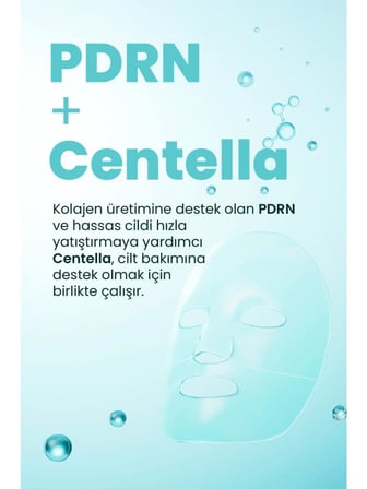 Dermal PDRN ve Peptid Nemlendirici Onarıcı Eriyen Maske Seti Kore Maske Seti 34 gr.