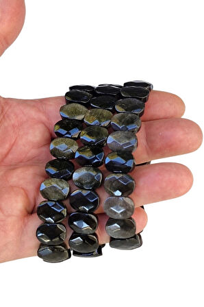 Flaşlı Obsidyen Bileklik 443-3