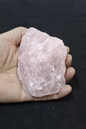 Doğal Pembe Kuvars Büyük Parça Sevgi Taşı 32-2