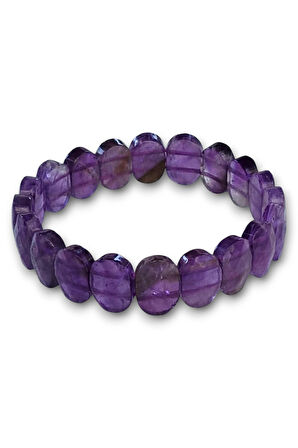 Faset Kesimli Ametist Bileklik 403-3