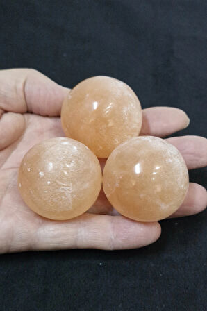 Turuncu Selenit Küre 4 Cm.