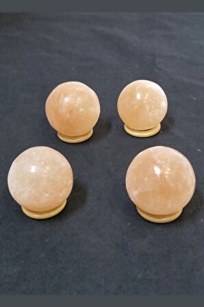 Turuncu Selenit Küre 4 Cm.